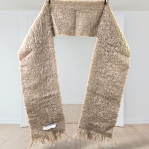 VINTAGE WINDERMERE NEW ZEALAND MOHAIR SCARF WITH EYELASH FRINGE